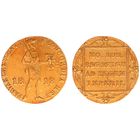 Россия крайне редкий  голландский золотой дукат Санкт-Петербургской чеканки 1818 год периода Александра I отличное коллекционное состояние