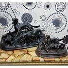 Коллекция Большая статуэтка Касли Куса Собаки Охота 1961 7кг 39x20см