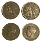 Бельгия 20 франков, 1981 (два разных типа)