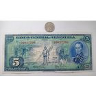 Werty71 Венесуэла 5 боливаров 1966  400 лет Каракасу банкнота