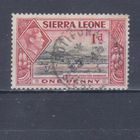 [1969] Британские колонии. Сьерра Леоне 1938. Георг VI.Гавань.Фритаун.1d. Гашеная марка.