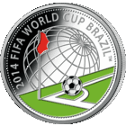 Чемпионат мира по футболу 2014 года. Бразилия 10 рублей