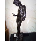 Скульптура "Нарцисс". Патинированная бронза.Автор каста Duret Francisgue -Joseph(1804-1865)