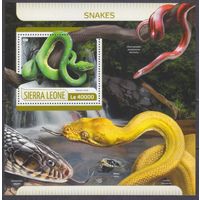 2017 Сьерра-Леоне 8569/B1242 Рептилии / Змеи 11,00 евро