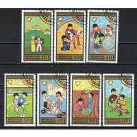 Детские игры Монголия  1987 год серия из 7 марок