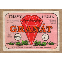 Этикетка пиво GRANAT Чехия Е573