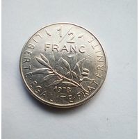 Франция 1/2 франка 1978 г