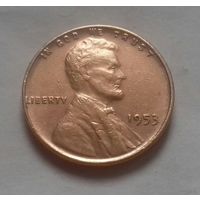 1 цент, США 1953 г.