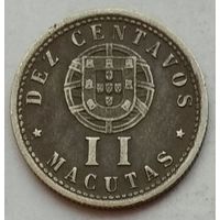 Ангола 10 сентаво (2 макуты) 1928 г.