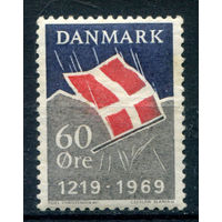 Дания - 1969г. - 750 лет датскому национальному флагу - 1 марка - полная серия, MNH [Mi 481]. Без МЦ!