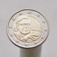 Германия 2 евро 2018 D 100 лет со дня рождения Гельмута Шмидта