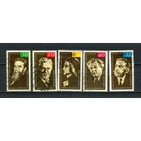 ГДР - 1965 - Известные личности [Mi. 1089, 1096, 1097, 1125, 1124] - полные серии - 5 марок. Гашеные.  (LOT AD55)