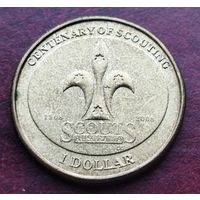 Австралия 1 доллар, 2008 100 лет скаутскому движению Австралии