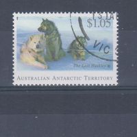[865] Австралийские антарктические территории 1994. Фауна.Собаки. Гашеная концевая марка серии.