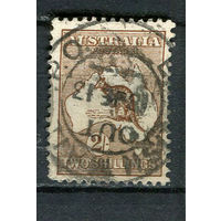 Австралия - 1913 - Кенгуру 2Sh - [Mi.14IIX] - 1 марка. Гашеная.  (Лот 16EX)-T25P1