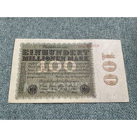 Германия Имперская банкнота 100 миллионов марок 26k-236378 Берлин 22.08.1923 год