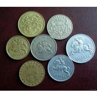 Монеты Прибалтики. 7 штук 1991-2007 г.