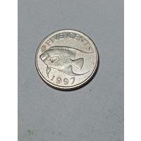 Бермуды 5 центов 1997 года .