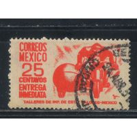 Мексика Респ Экспресс-почта 1950 Курьер на мотоцикле Стандарт #1000