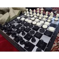 Шахматы и шашки походные магнитные СССР
