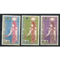 Центральноафриканская Республика - 1964 - Кампания ЮНЕСКО по сохранению нубийских памятников - [Mi. 53-55] - полная серия - 3 марки. MH.