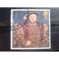 Англия 1997 Король Генрих 8, 16 век. Живопись