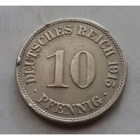 10 пфеннигов, Германия 1915 F