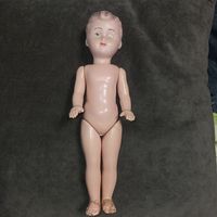 Кукла ГДР, целлулоид, старая кукла на резинках