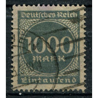 Веймарская Республика - 1923г. - цифры, 1000 M - 1 марка - гашёная. Без МЦ!