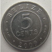 Белиз 5 центов 2009 г.