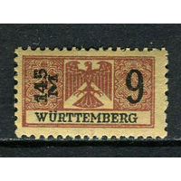 Германские земли - Вюртемберг - 1920/1923 - фискальная марка 145м - 1 марка. MNH, MLH.  (LOT Fz5)-T10P38