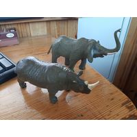 Слон и носорог