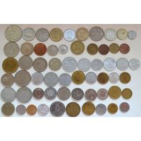 Монеты разных стран мира 60 штук