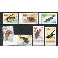 Животные Куба 1969 год серия из 7 марок