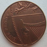 Великобритания 1 пенни 2009 г.