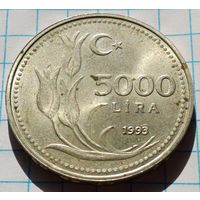 Турция 5000 лир, 1993    ( 1-8-1 )