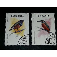 Танзания 1992 Фауна. Птицы. 2 марки
