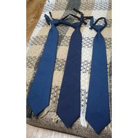 Форменные темно синие галстуки на резинке БелЖД Есть самовяз. Женские галстуки.