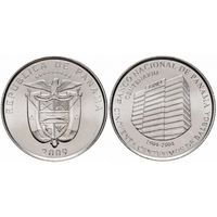 Панама 50 сентесимо, 2009 100 лет Национальному банку Панамы UNC в холдере