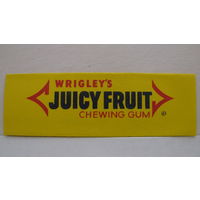 Обертка от жвачки WRIGLEYS Juicy Fruit.