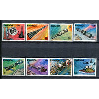 Руанда - 1976г. - Американо-советский космический полёт - полная серия, MNH [Mi 835-842] - 8 марок