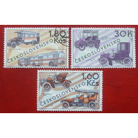 Чехословакия. Автомобили. ( 3 марки ) 1969 года. 4-1.