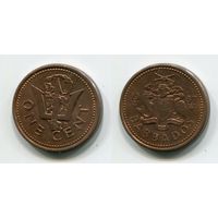 Барбадос. 1 цент (1987, XF)