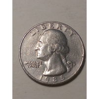 25 центов США 1986 Р
