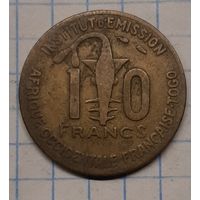 Того Французская  Западная Африка  10 франков 1957г.km8
