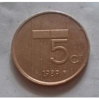 5 центов, Нидерланды 1989 г.