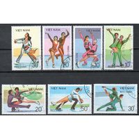 Фигурное катание Вьетнам 1989 год серия из 7 марок