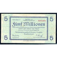 Германия, 5 миллионов марок 1923 год.