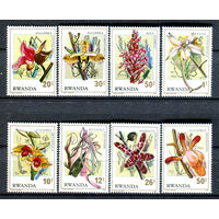Руанда - 1976г. - Орхидеи - полная серия, MNH [Mi 843-850] - 8 марок