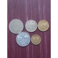 Монеты Индонезии. С 1 рубля